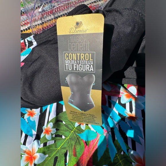 Leonisa Swimwear NWT magic benefits control contour bathing suit powerful XXL - Picture 3 of 6